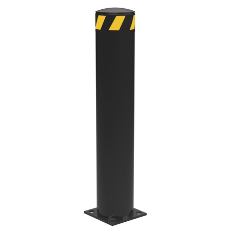 Vestil STEEL PIPE SAFETY BOLLARD 36"X6.5" BLACK BOL-36-6.5-BK